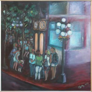 gastown-clock-oil-on-canvas