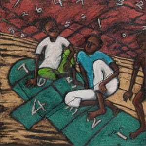 hopscotch-mixed-media
